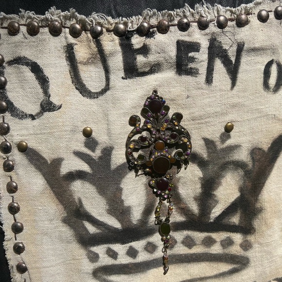 QUEEN of NOTHING Leather Battle Vest Fantasy Paranormal Holly Black - Picture 4 of 16